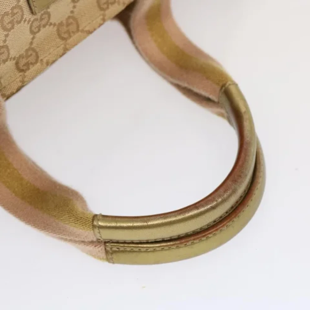 Gucci Vintage Pre-owned Canvas handbags Beige Dames