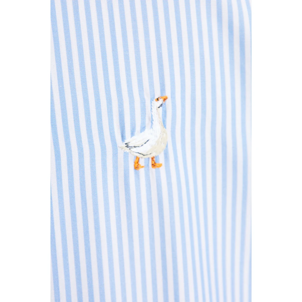 Moschino Shirt met streepjespatroon Blue Heren