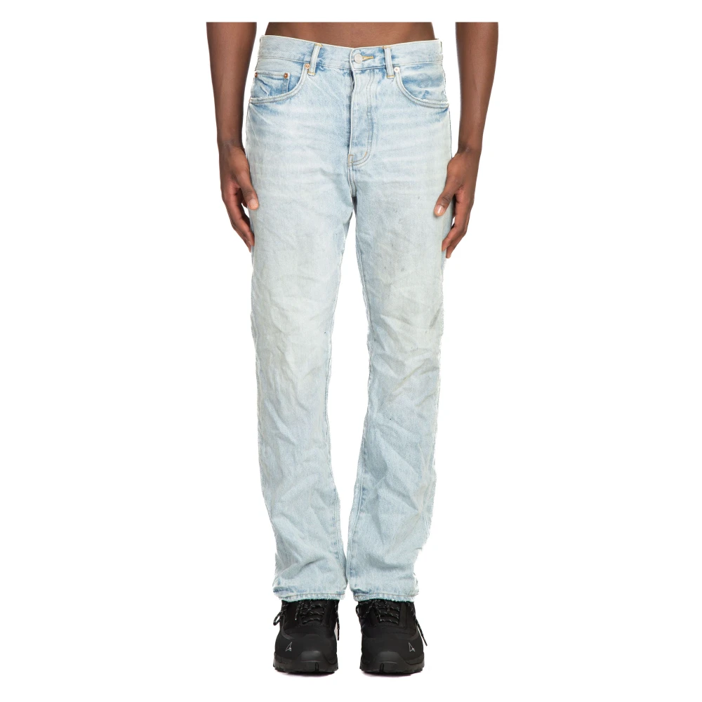 Purple Brand Vintage Straight Jeans in Indigo Blue Heren