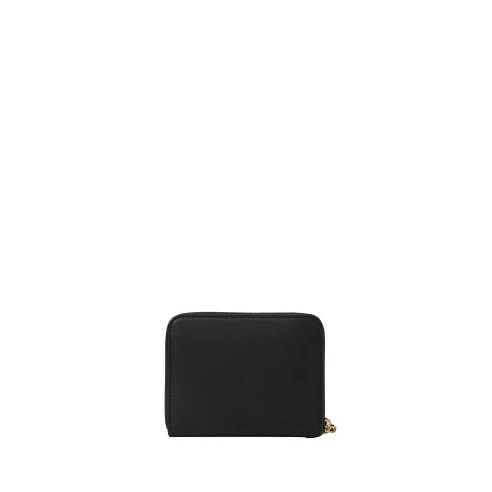 Moschino Zwarte Portemonnee met Iconische Details Black Dames