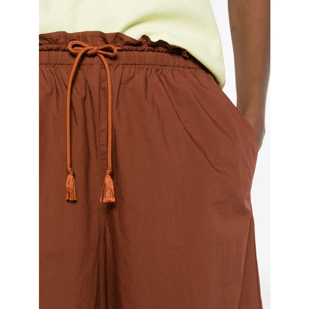 Forte Wide Trousers Brown Dames