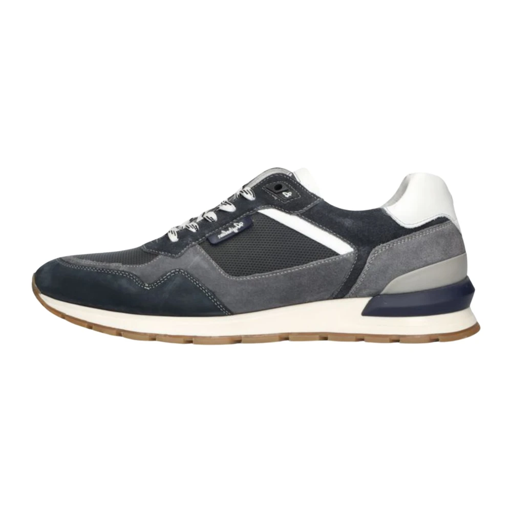 Australian Blauwe Suède Lage Sneakers Novecento Heren Schoenen Veelkleurig Multicolor