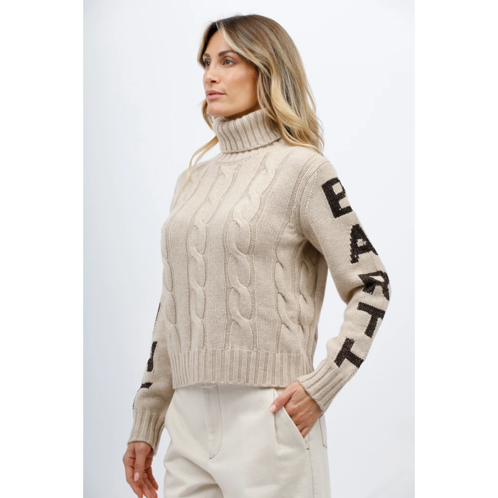 MC2 Saint Barth Gebreide coltrui Beige Dames