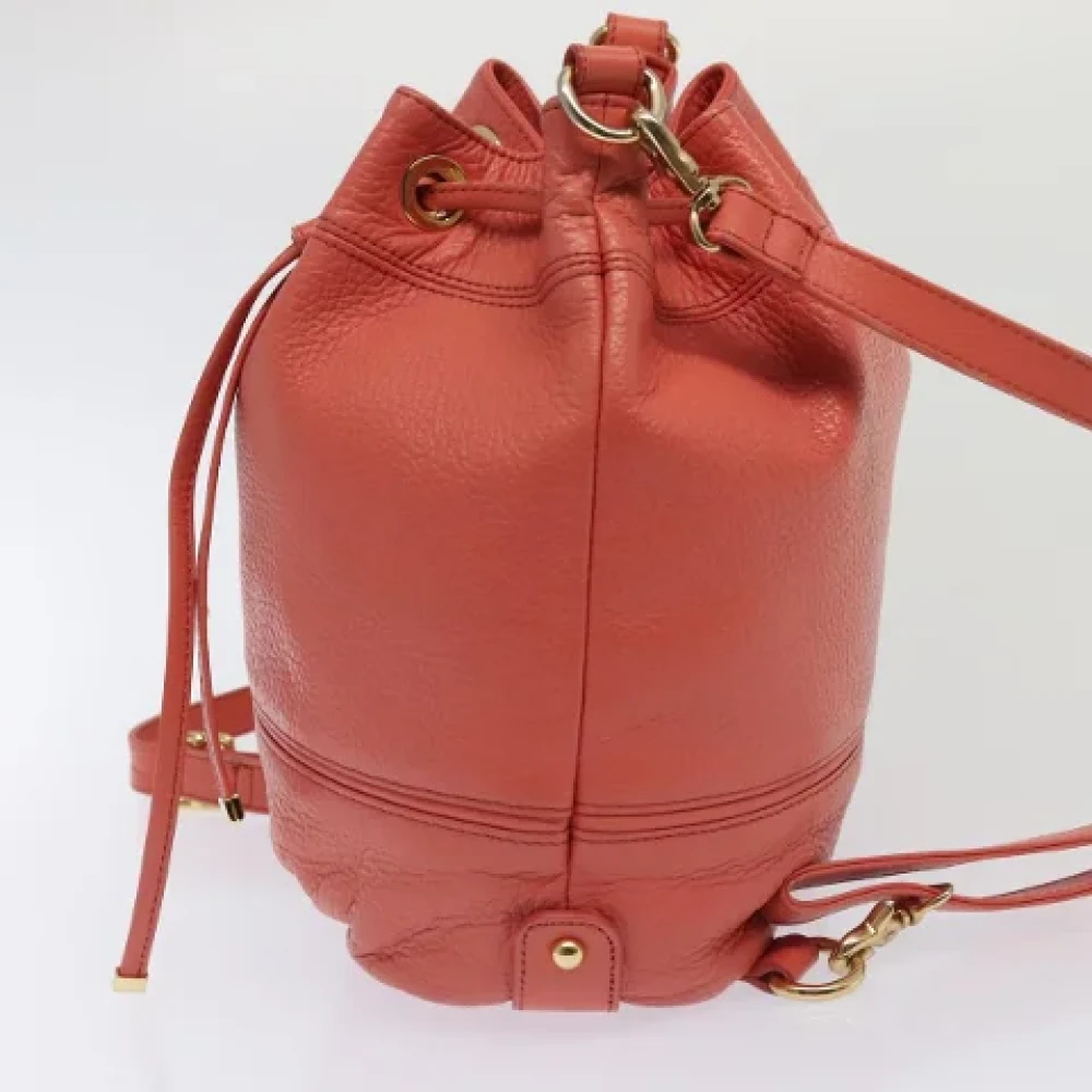 Burberry Vintage Pre-owned Leather backpacks Pink Dames
