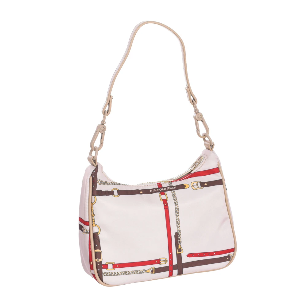 U.s. Polo Assn. Synthetische Baguette Schoudertas Beige Dames