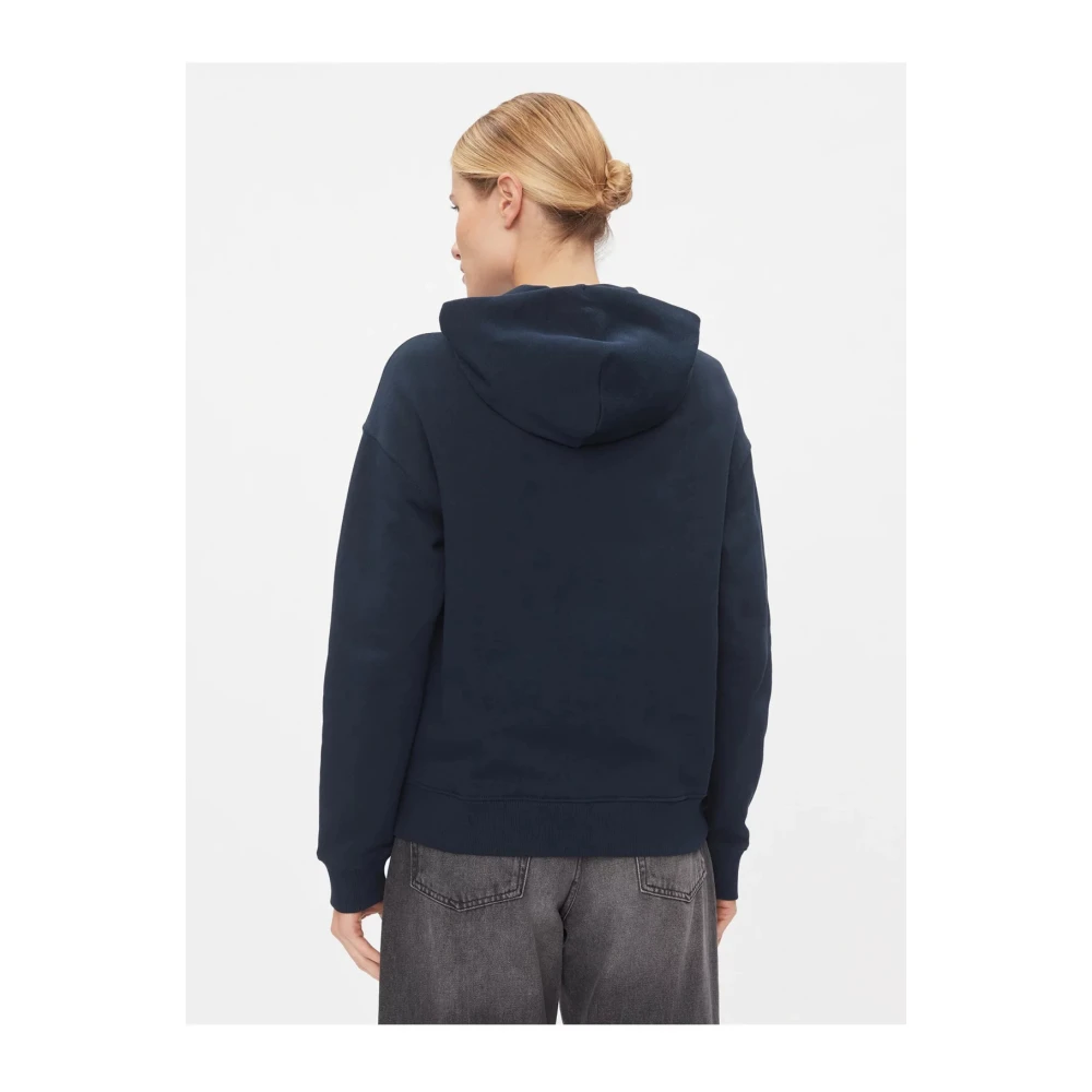 Tommy Jeans Basic Badge Hoodie Blauw Blue Dames