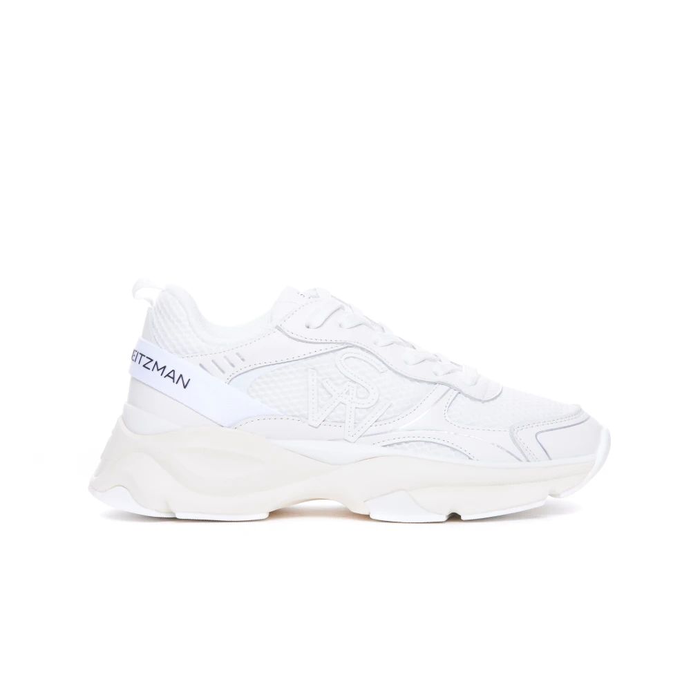 Stuart Weitzman Witte Sneakers voor Vrouwen White Dames