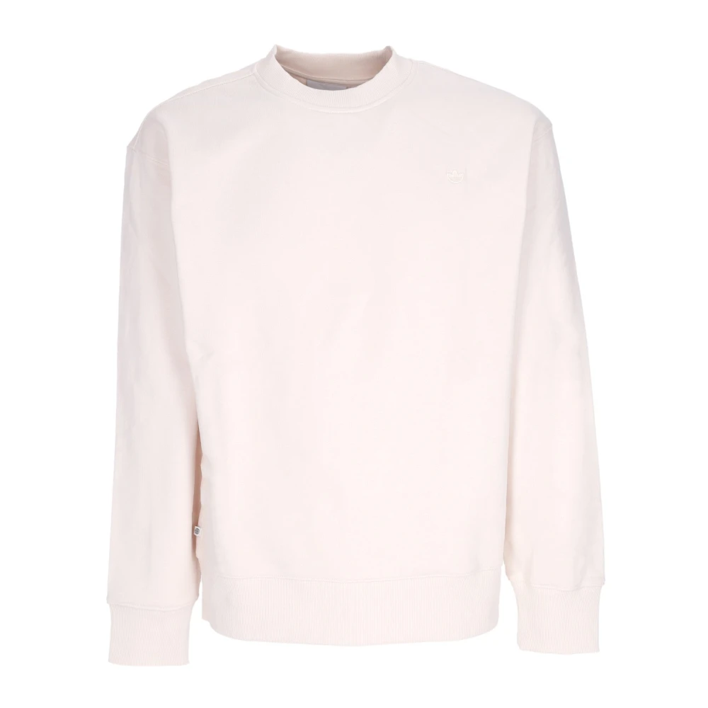 Adidas Witte Lichtgewicht Crewneck Sweatshirt White Heren