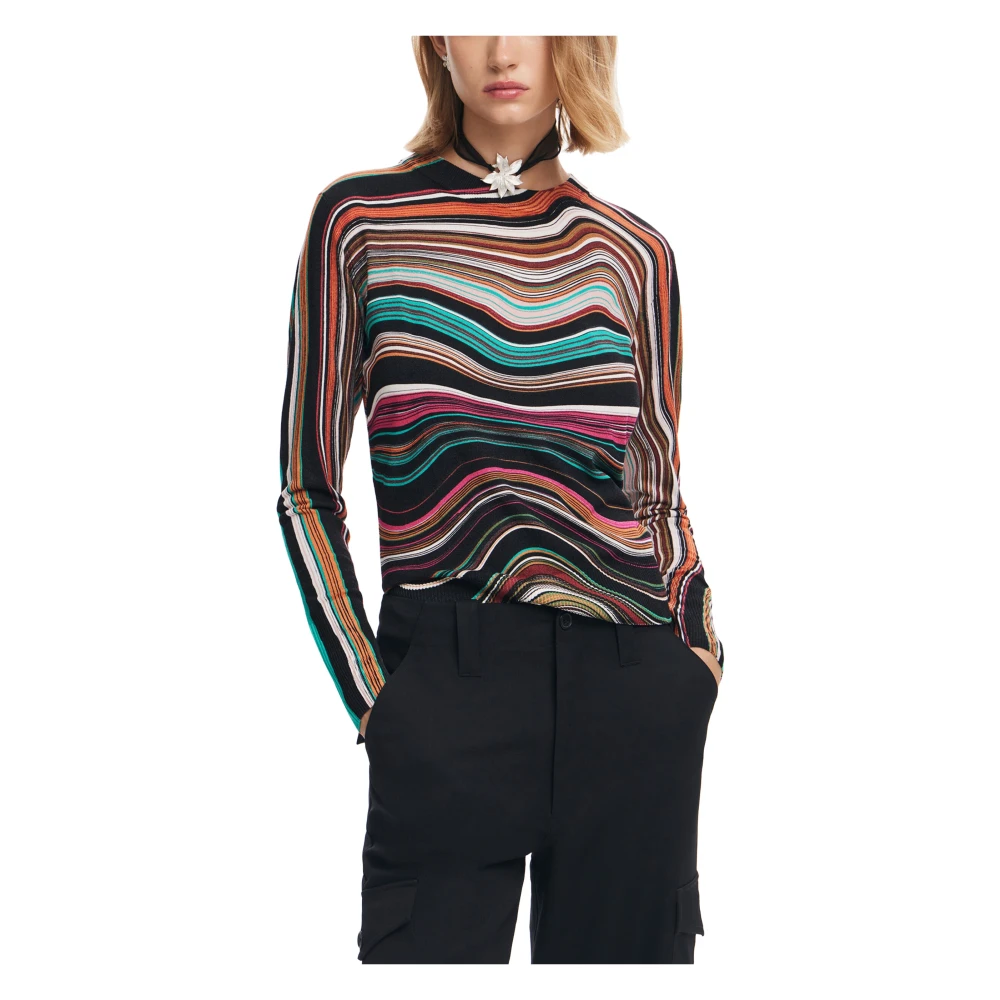 Desigual Dames Trui Herfst Winter Collectie Multicolor Dames