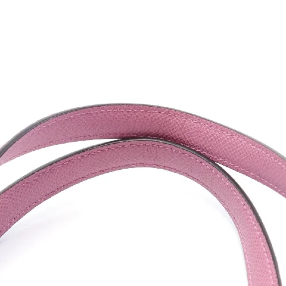 Salvatore Ferragamo Pre-owned Leather shoulder-bags Pink Dames