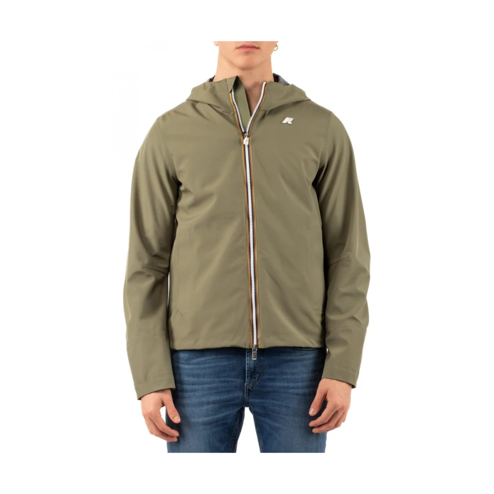 K-Way Men's Green Lightweight Packable Jacket - Light Jackets - M - Jackets