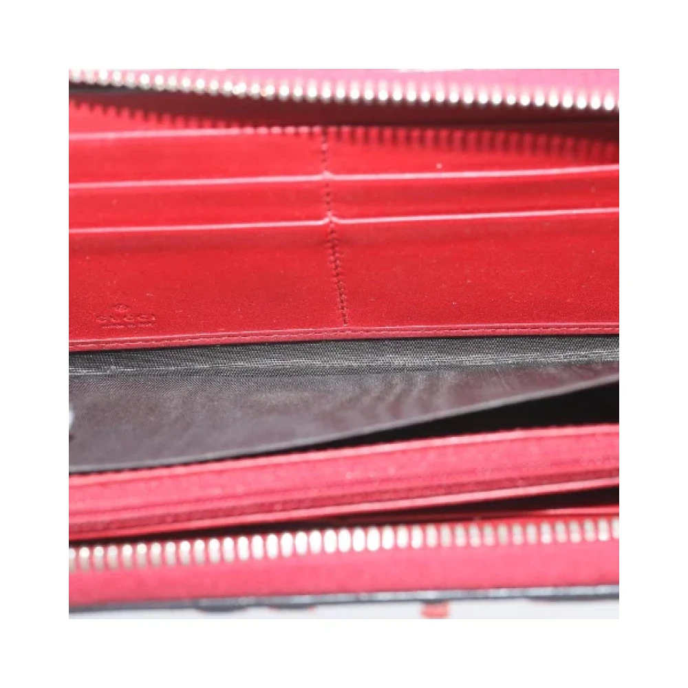 Gucci Vintage Pre-owned Leather wallets Red Dames