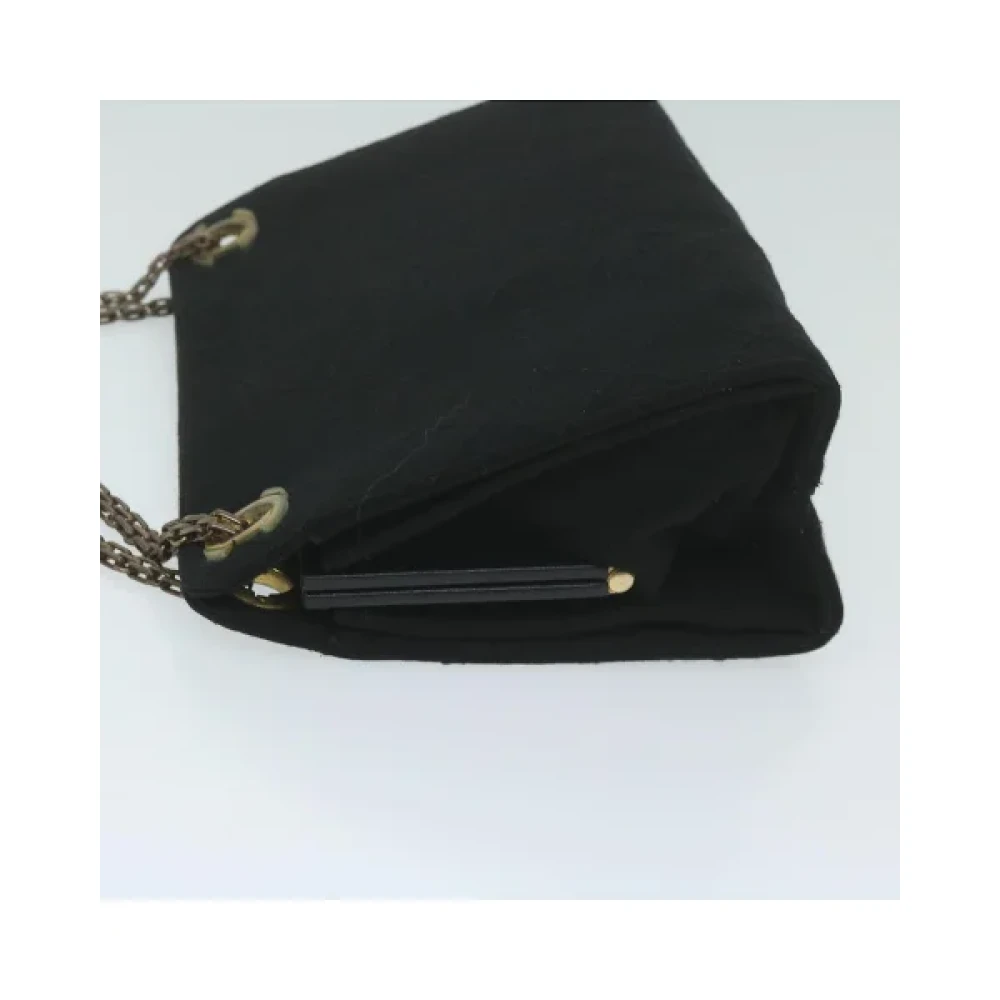 Chanel Vintage Pre-owned Cotton chanel-bags Black Dames