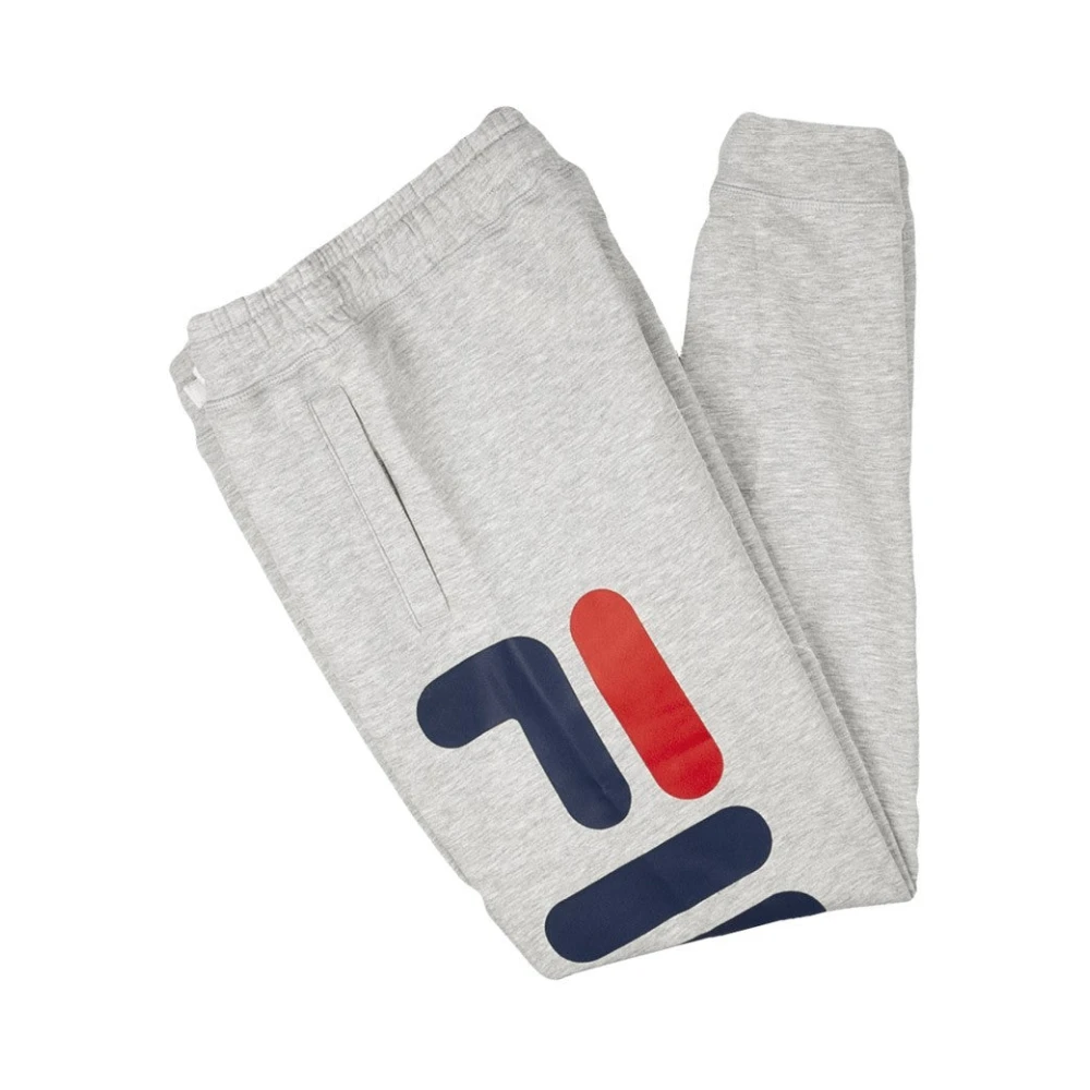 Fila Klassieke Pluche Trainingsbroek in Grijs Gray Heren