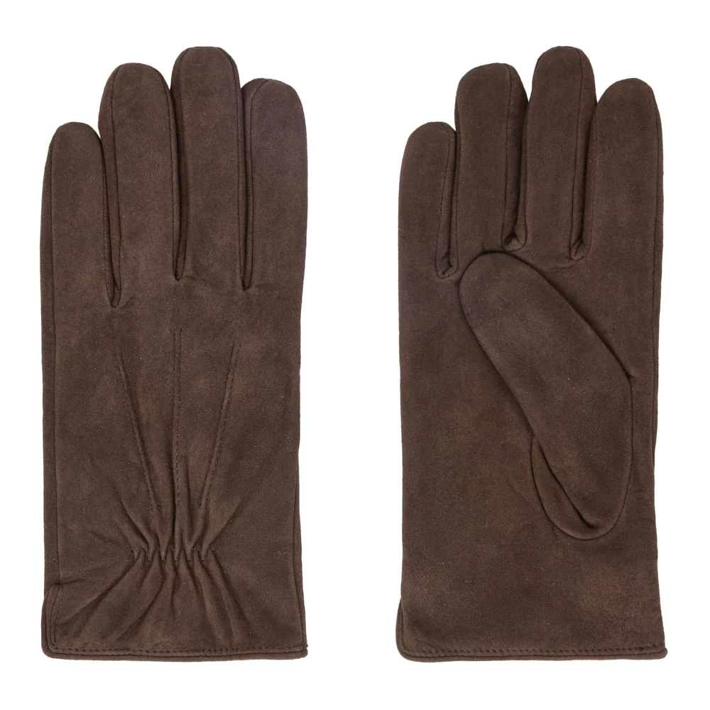 Boggi Milano Zamsleren handschoenen Brown Heren