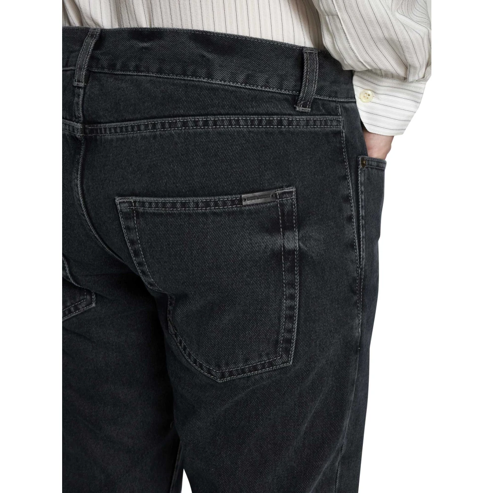 Saint Laurent Midnight Blue Denim Slim Cut Jeans Blue Heren