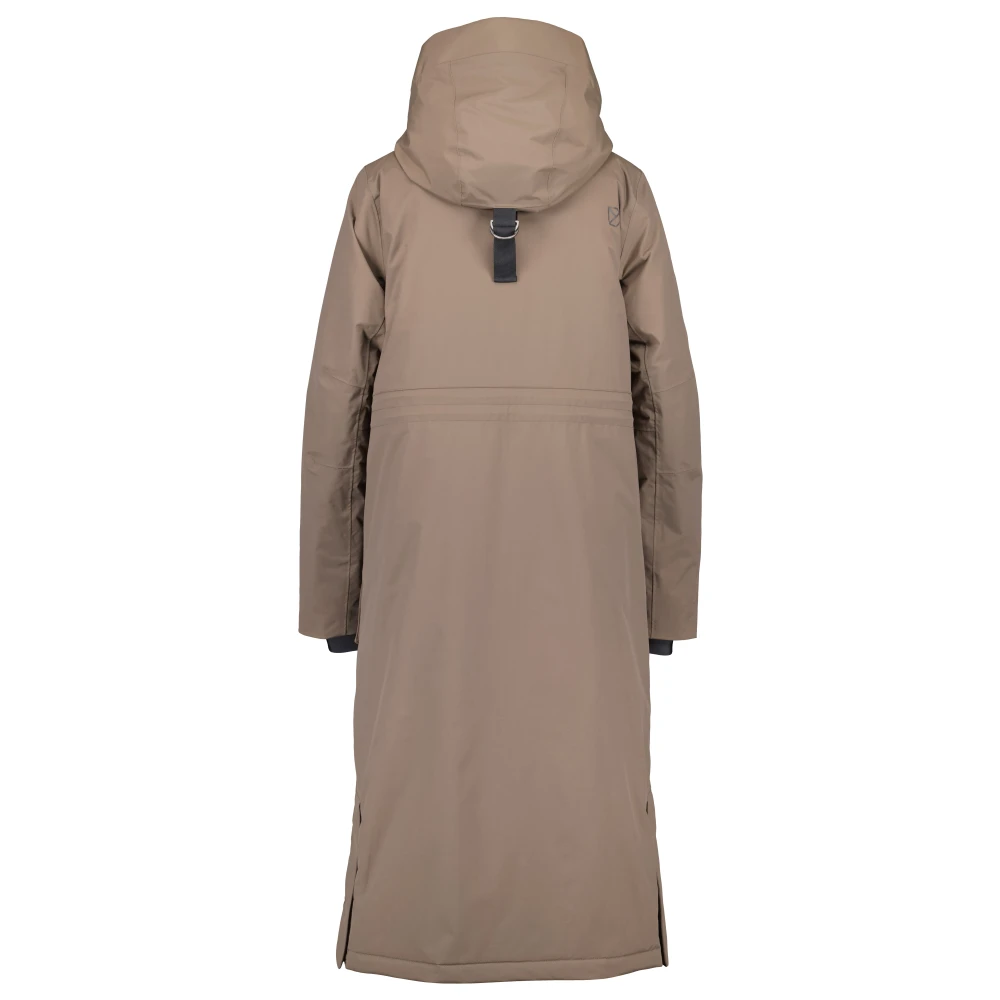 Didriksons Sportieve Parka met Functionele Details Brown Dames