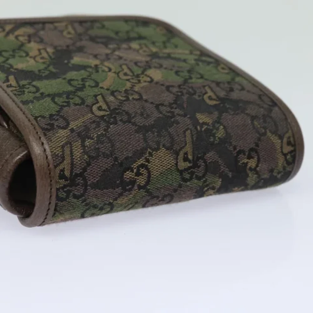 Gucci Vintage Pre-owned Canvas gucci-bags Green Dames