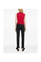 red-high-neck-top