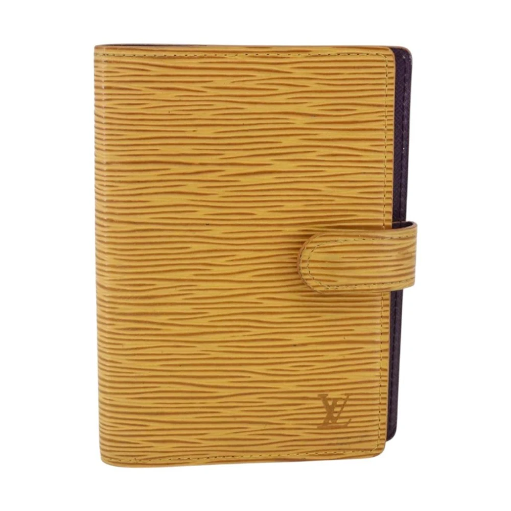 Louis Vuitton Vintage Women's Yellow Pre-Owned Vintage Epi Leather Organizer