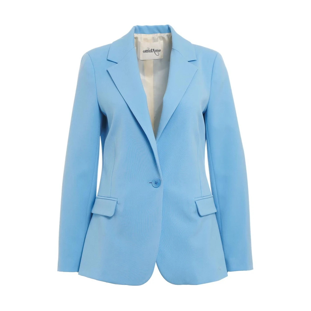 Ottod'Ame Blauwe Ss24 Blazer voor Vrouwen Blue Dames