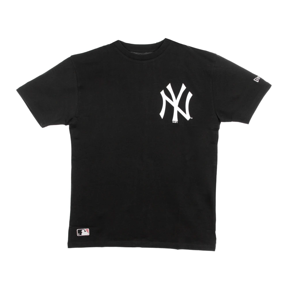 New Era Men's Black Yankees Logo Oversized Tee