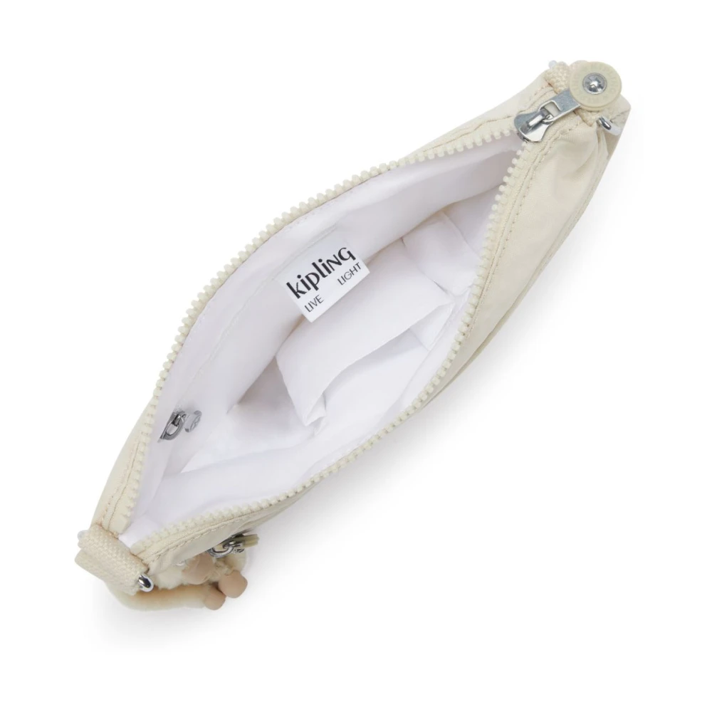 Kipling Compacte Crossbody Tas met Meerdere Zakken Beige Unisex