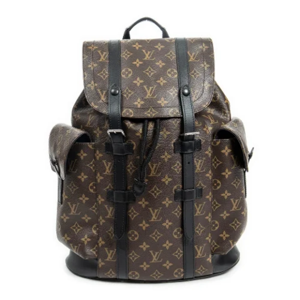 Louis Vuitton Vintage Pre-owned Canvas backpacks Brown Dames