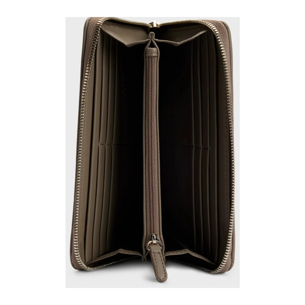 Hugo Boss Iconische Ritsportemonnee voor Dames Beige Dames