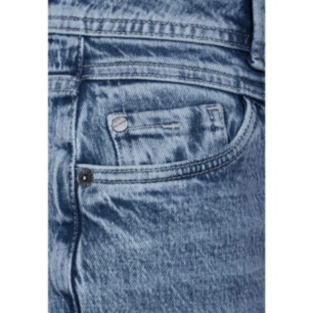 Street One Denim Straight Leg Casual Jeans Blue Dames