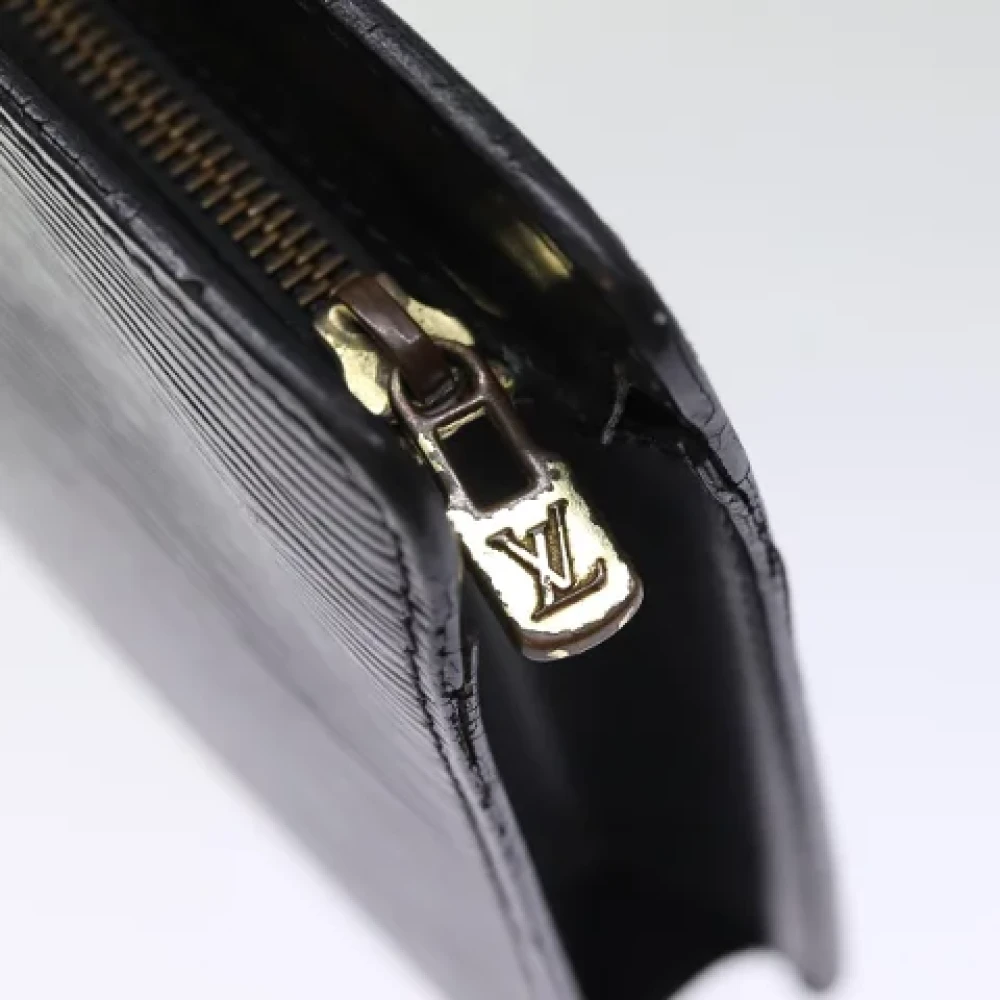 Louis Vuitton Vintage Pre-owned Leather clutches Black Dames