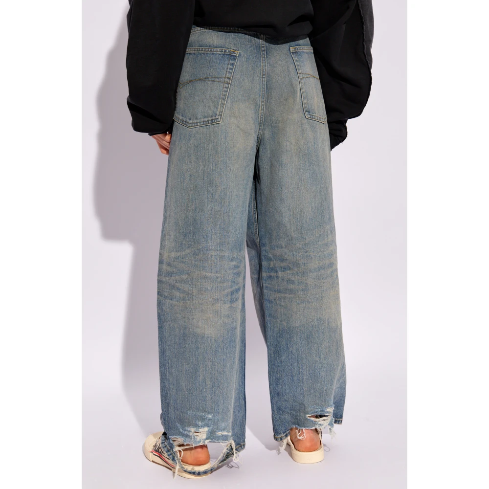 Balenciaga Jeans met een 'vintage' effect Blue Dames