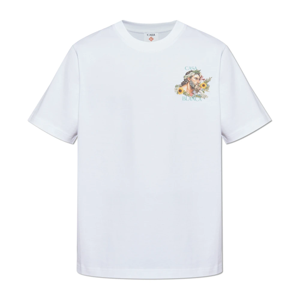 Casablanca Sport Celebration Heren Stijlvol Shirt White Heren