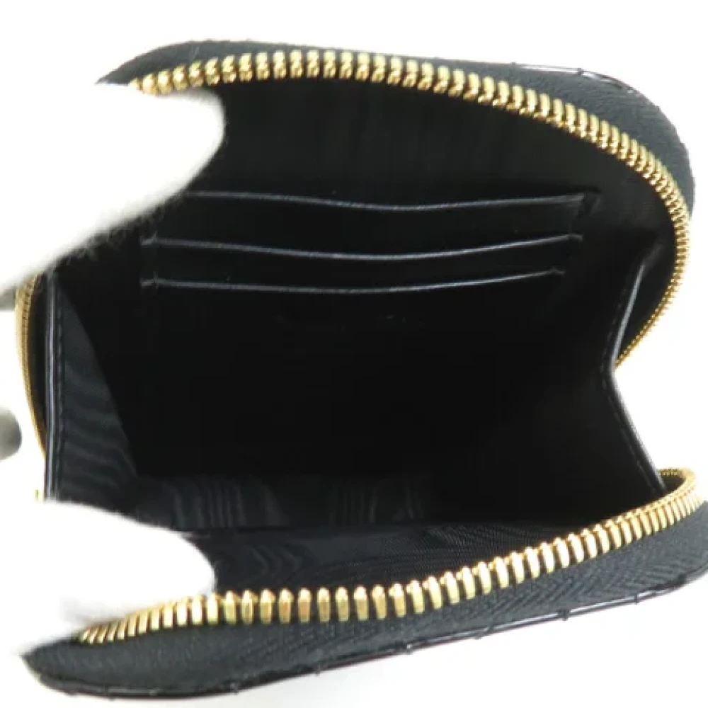 Dior Vintage Pre-owned Leather wallets Black Dames