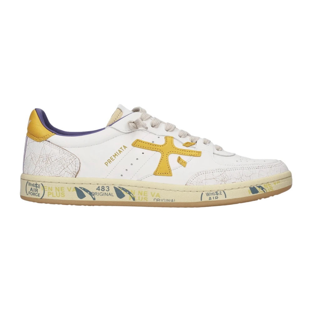 Premiata Bskt Clay Heren Schoenen Wit