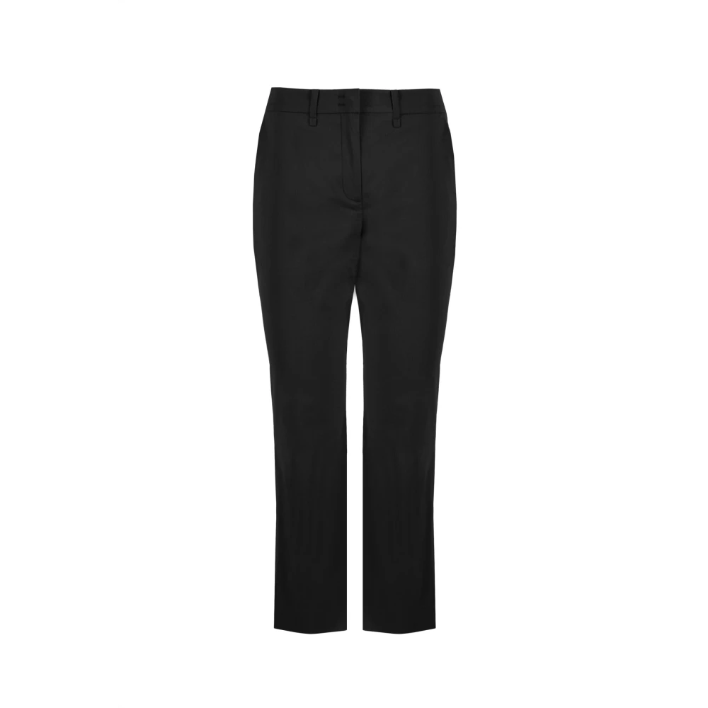 Bomboogie Women's Black Regular Fit Chino Trousers - Slim-Fit Trousers - Xs - Trousers