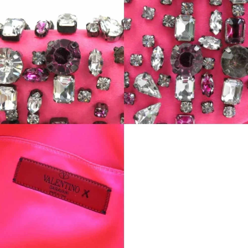 Valentino Vintage Pre-owned Satin clutches Pink Dames