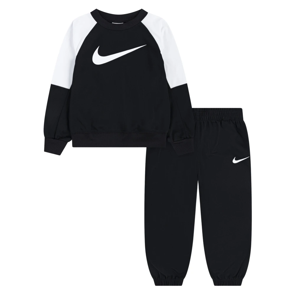 Nike Boys Black Kids Sport Sets, 12 M, Lifestyle Essentials Tracksuit