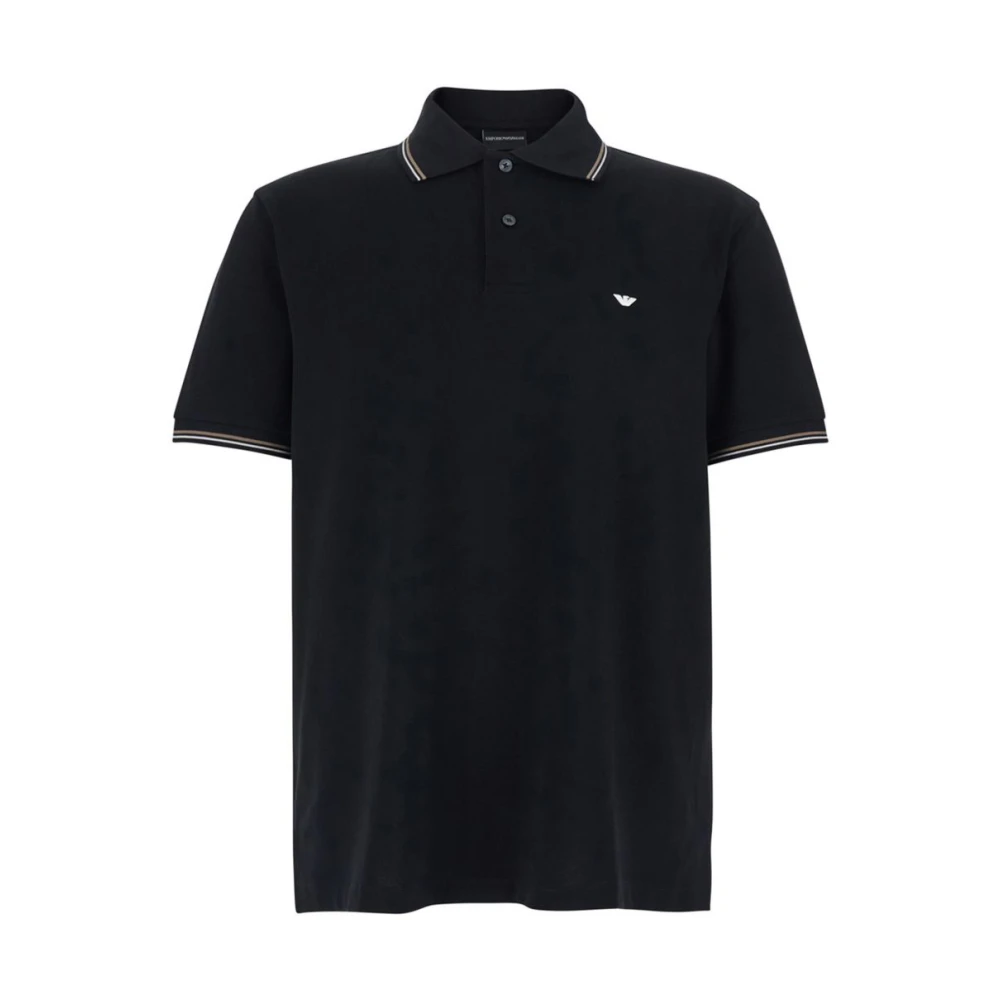 Emporio Armani Men's Short Sleeve Polo Shirt - Black Beuty - 2XL - Image 4