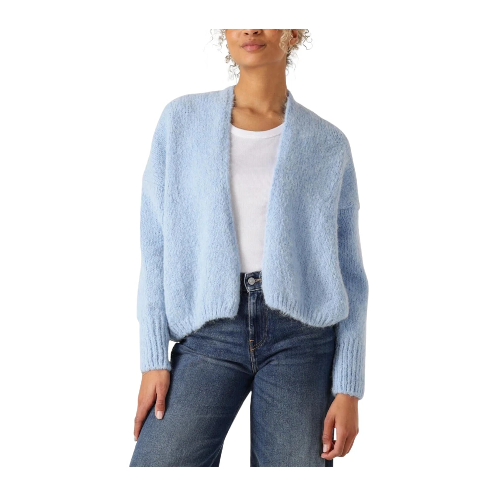 Knit-ted Lichtblauwe Becky Vest Blue Dames