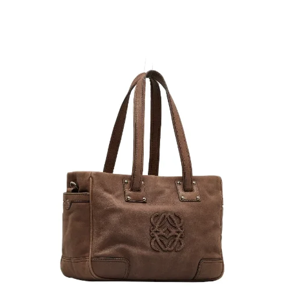 Loewe Pre-owned Leather handbags Brown Dames
