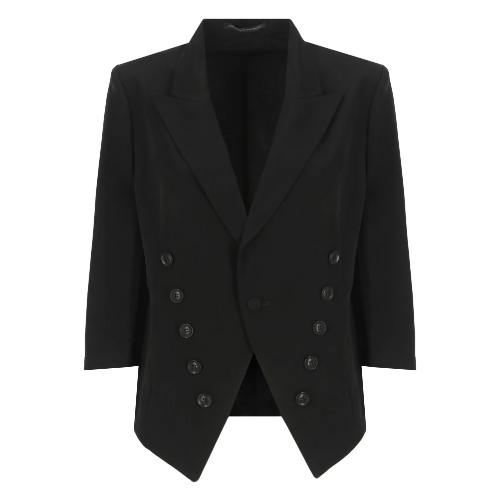 Y-3 Zwarte double-breasted blazer voor vrouw Black Dames