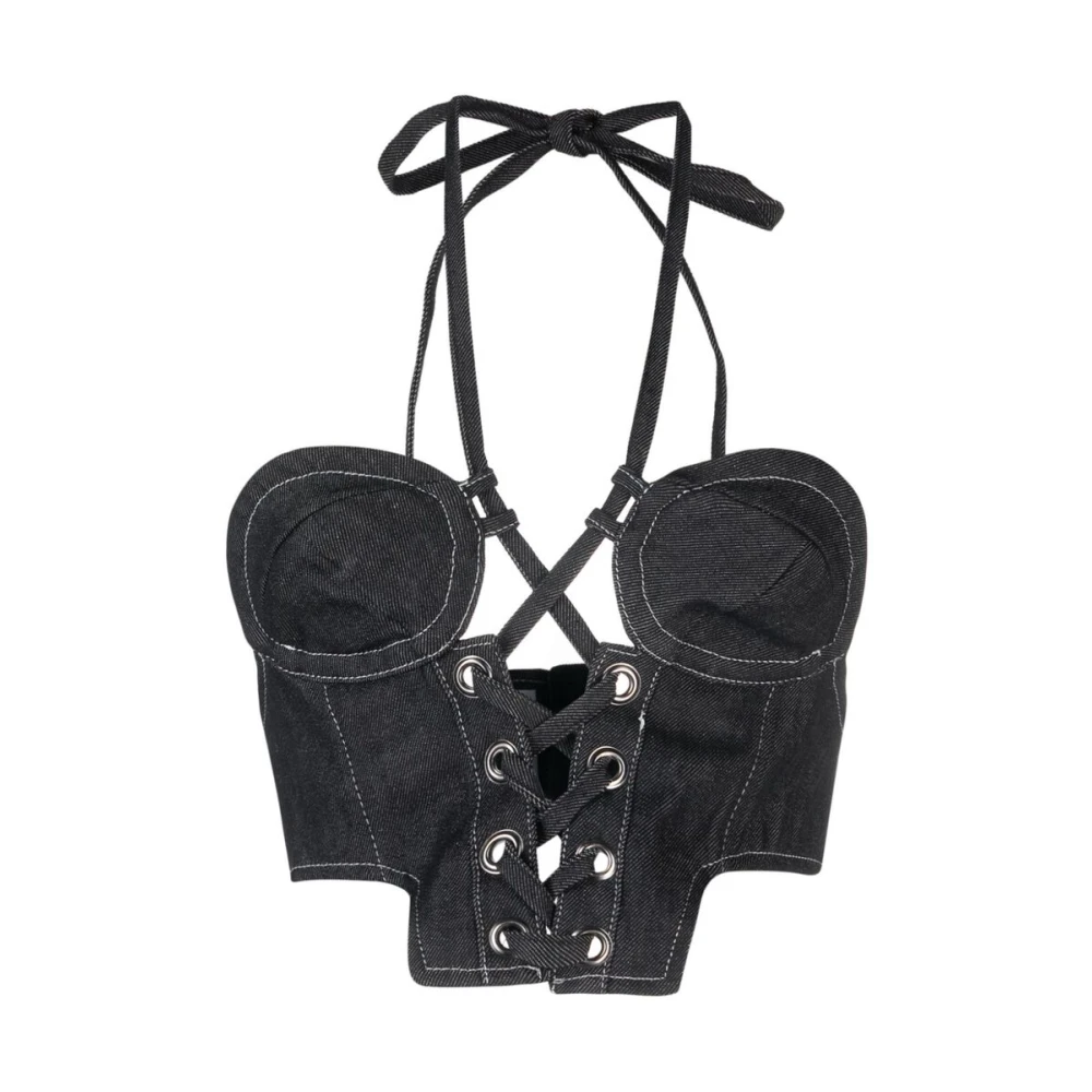 Julfer Sleeveless Tops Black Dames