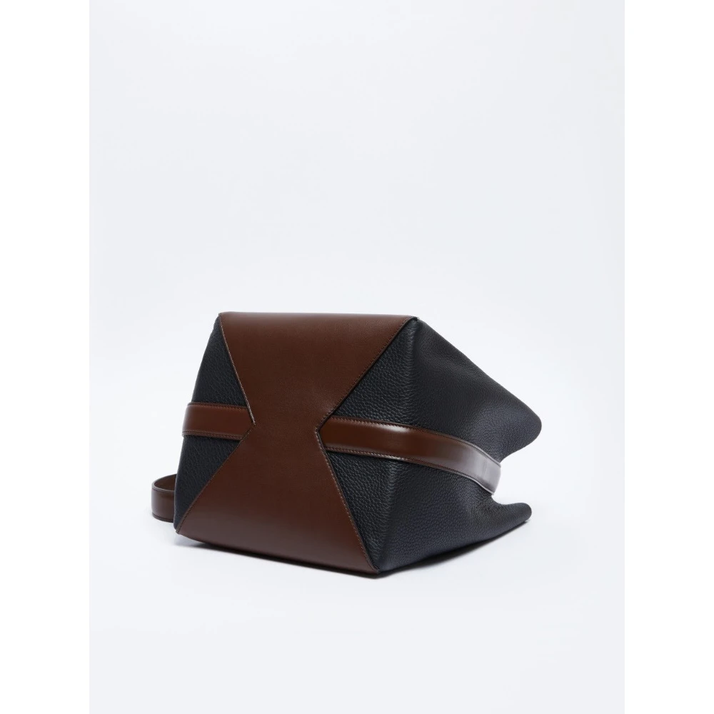 Max Mara Elegante Bucket Tas Brown Dames