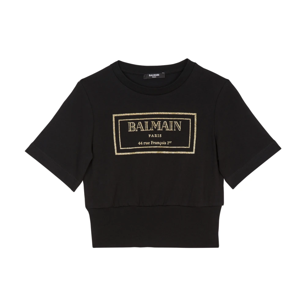 Balmain Paris T-shirt Black, Flicka