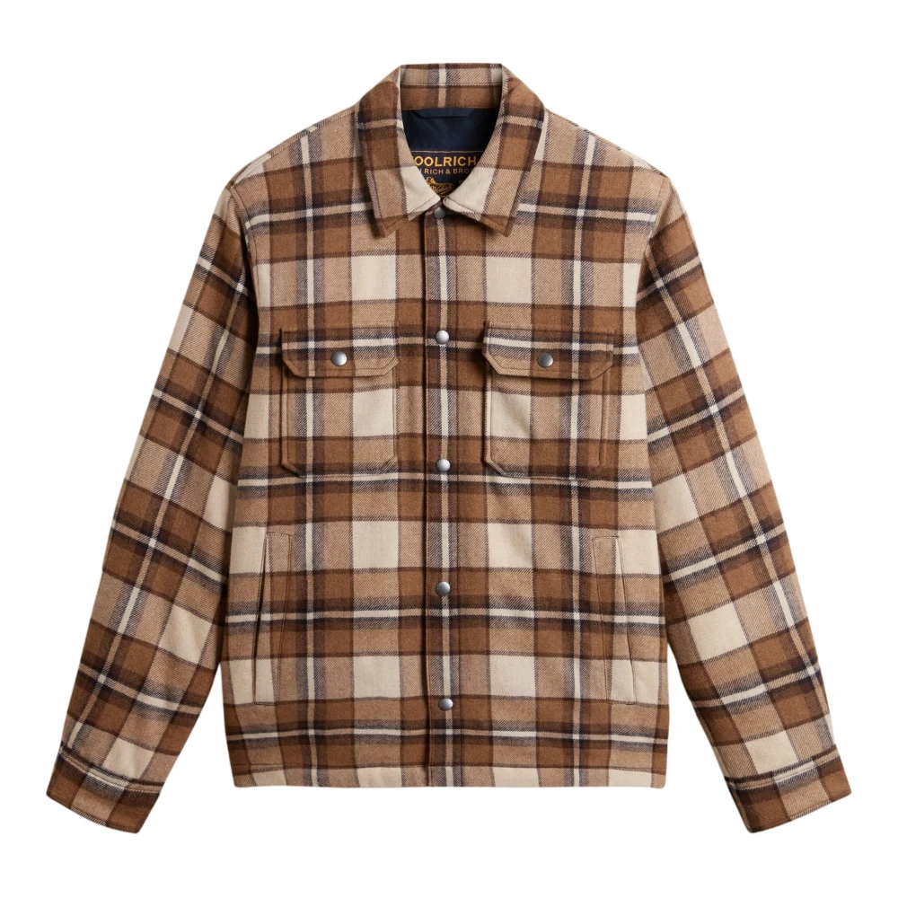 Woolrich Uomo Marrone - Camicia Giacca Check Alaskan - Jackets - L - Immagine 6