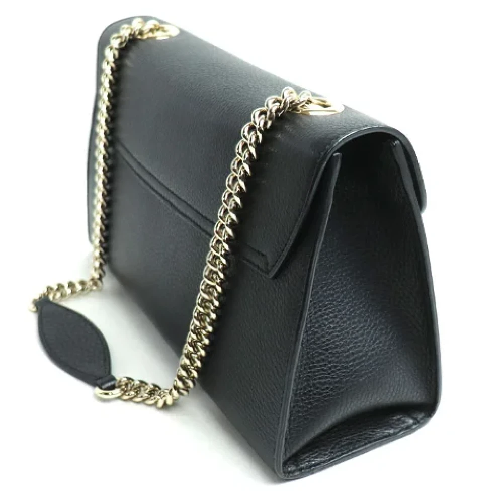 Gucci Vintage Pre-owned Leather gucci-bags Black Dames