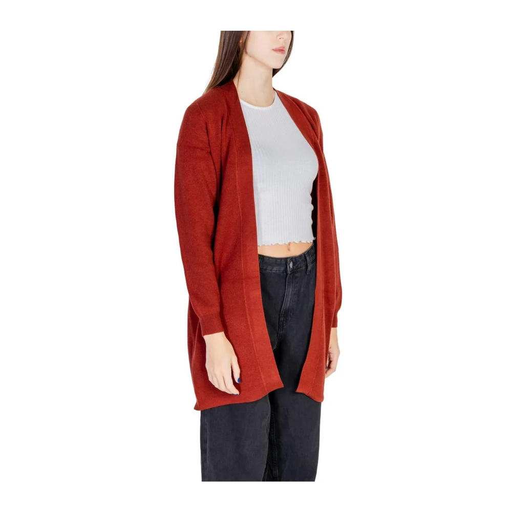 Vero Moda Rode Gebreide Vest Dames Herfst Winter Collectie Red Dames