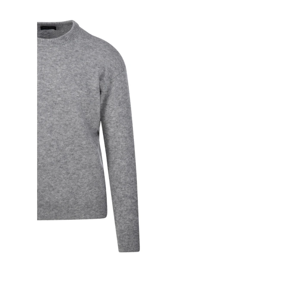Roberto Collina Grijze Ronde Hals Trui Gray Heren