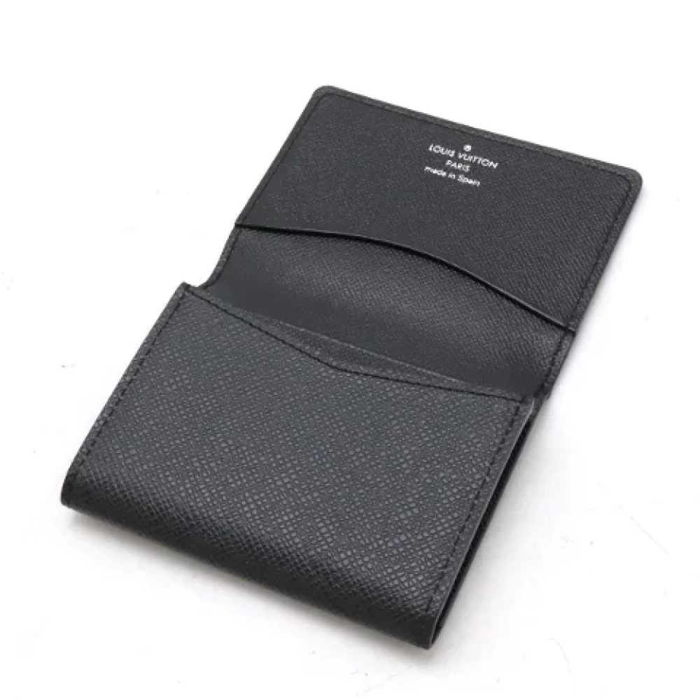 Louis Vuitton Vintage Pre-owned Leather wallets Black Heren